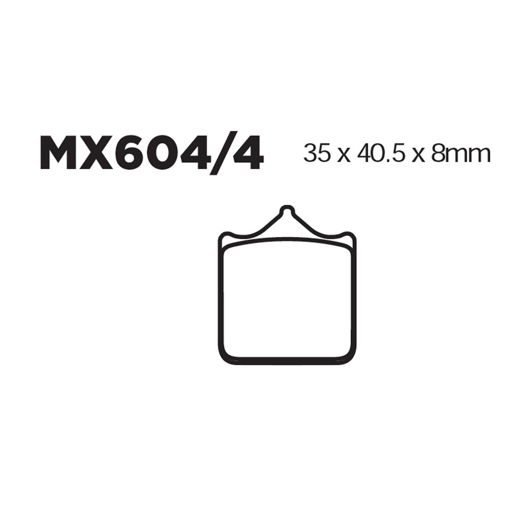 [145-600074] Balatas MX2 MA604/4 (FA 604/4)