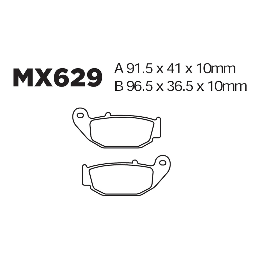 [145-600063] Balatas MX2 MA629 (FA629)