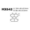 Balatas MX2 MA642 (FA642)
