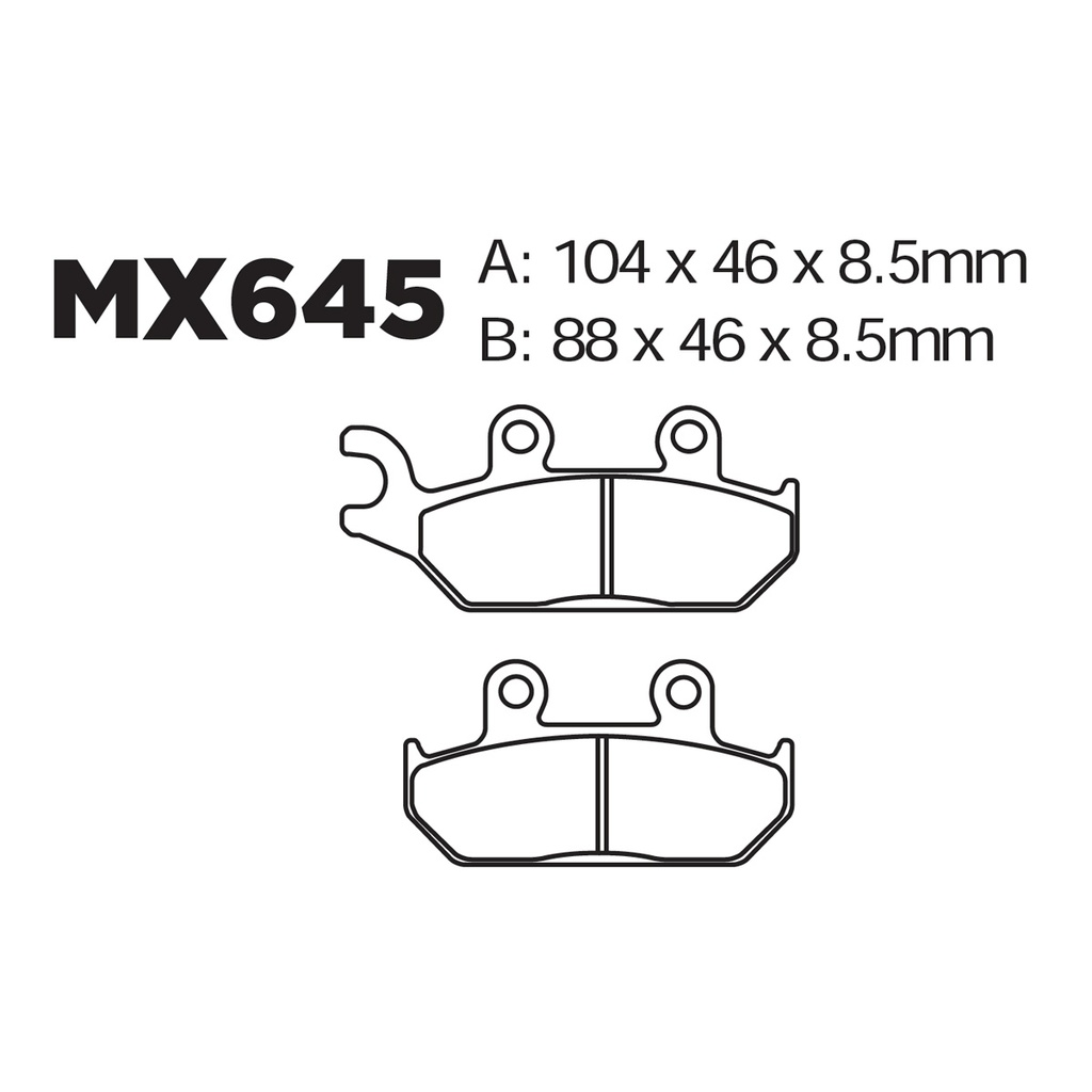 [145-600025] Balatas MX2 MA645 (FA645)