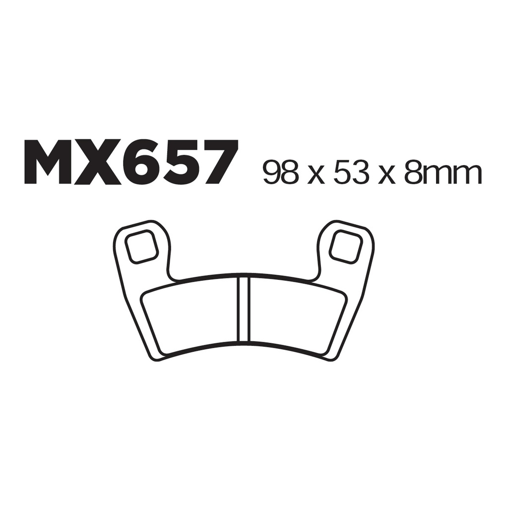 Balatas MX2 MA657 (FA657)