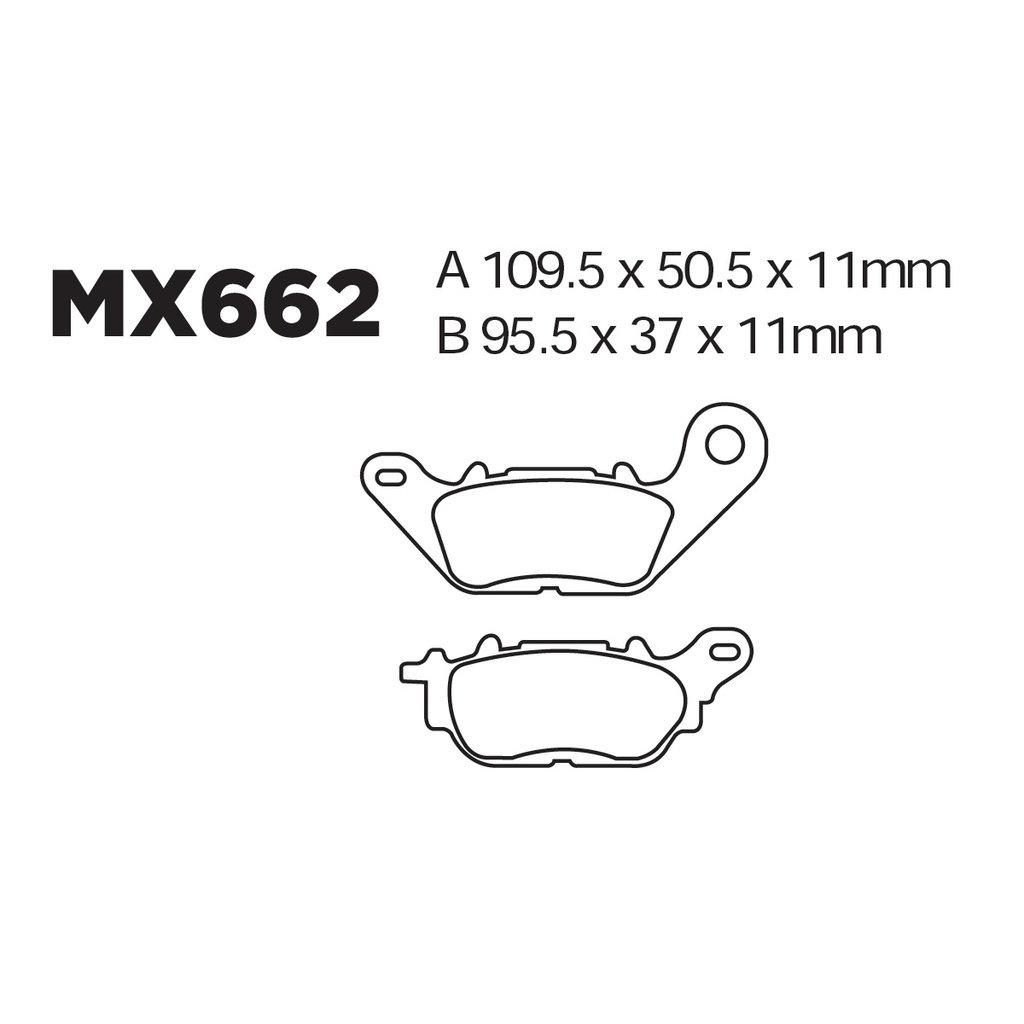[145-600066] Balatas MX2 MA662 (FA662)