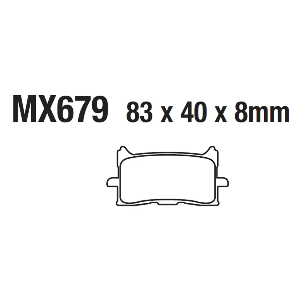[145-600090] Balatas MX2 MA679 (FA679)