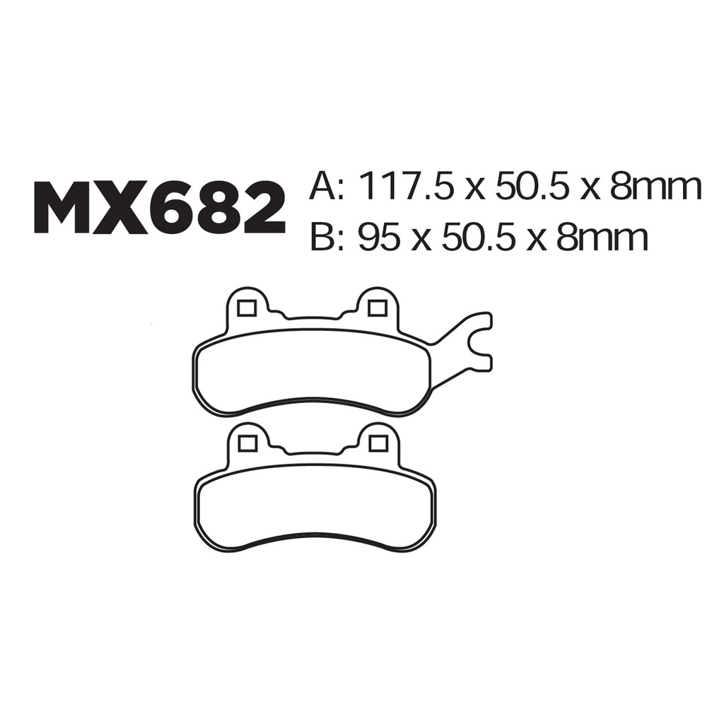 [145-600026] Balatas MX2 MA682 (FA682)