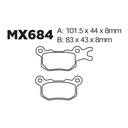 Balatas MX2 MA684 (FA684)
