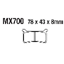 Balatas MX2 MA700 (FA700)