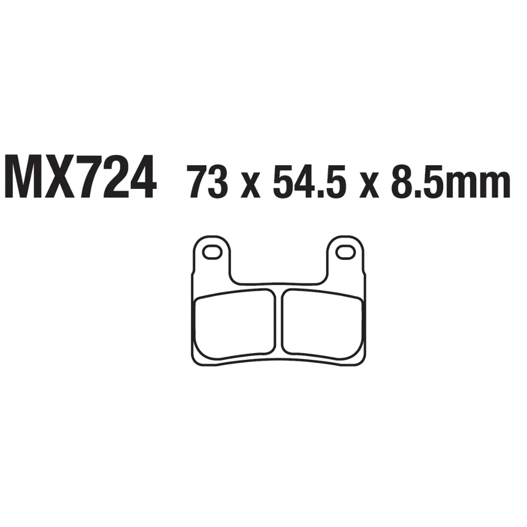 [145-600087] Balatas MX2 MA724 (FA724)