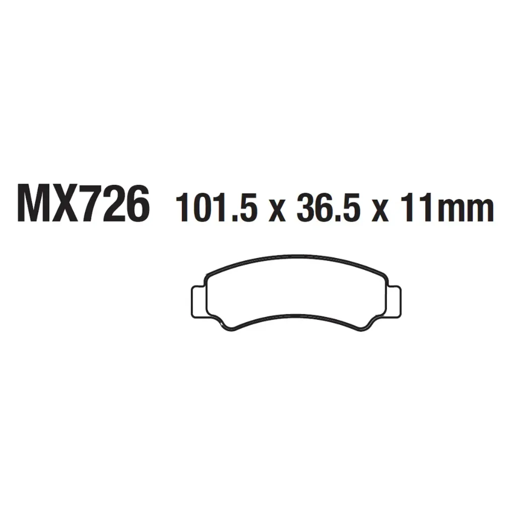 [145-600086] Balatas MX2 MA726 (FA726)
