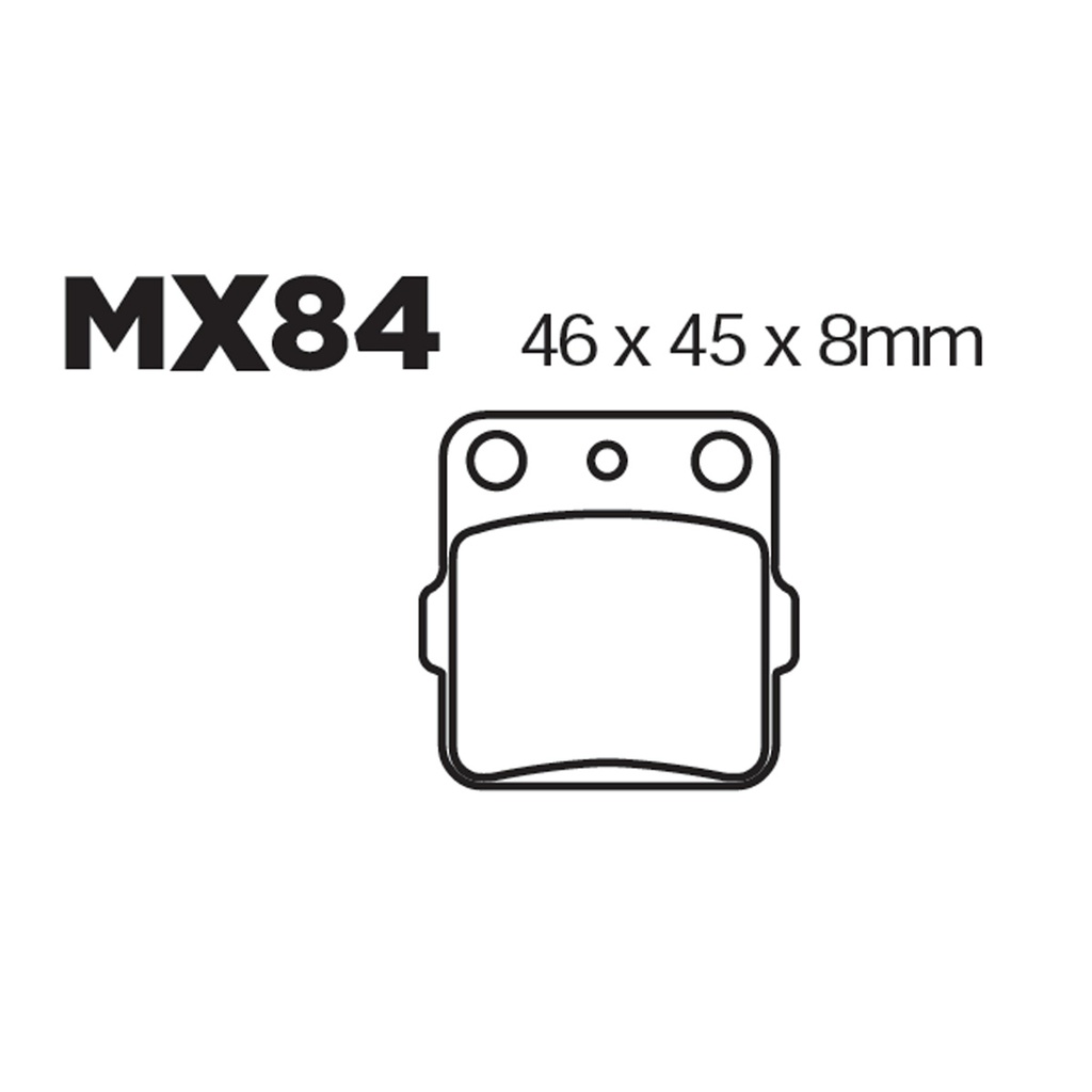 Balatas MX2 MA84 (FA084)