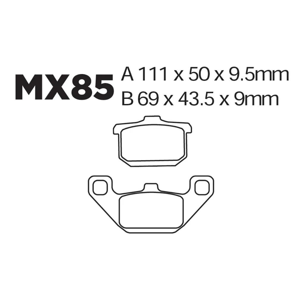 Balatas MX2 MA85 (FA085)