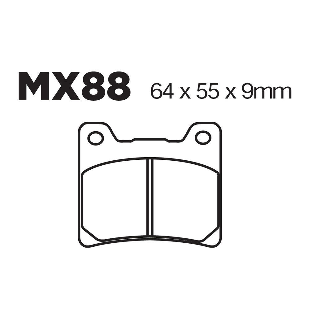 Balatas MX2 MA88 (FA088)