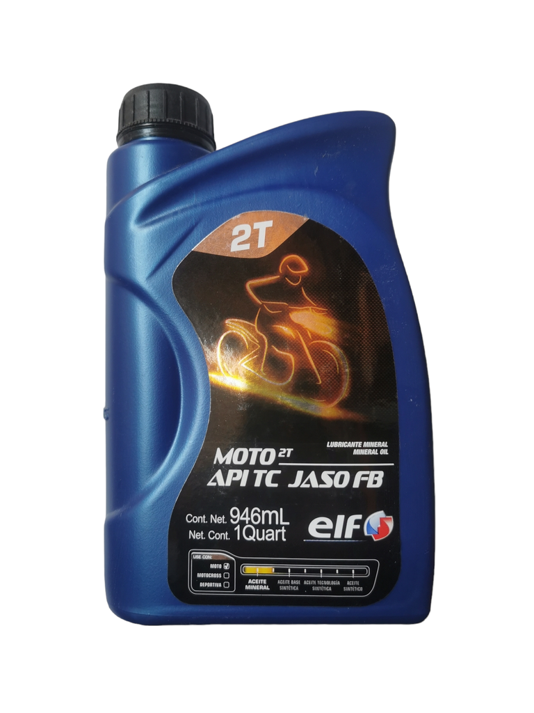 Lubricante Aceite ELF moto 2T 946 ml mineral