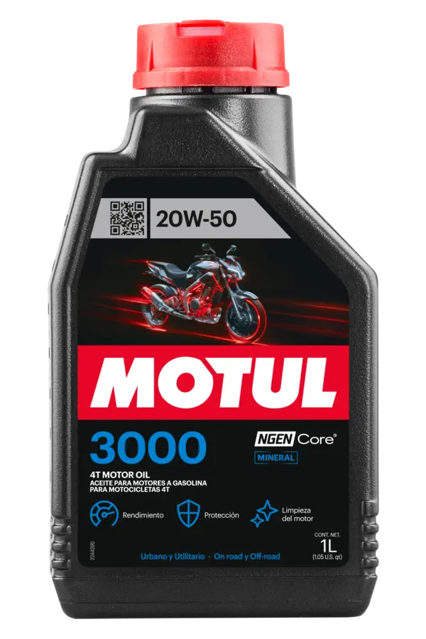 Lubricante Aceite Motul 3000 20W 50 4L mineral