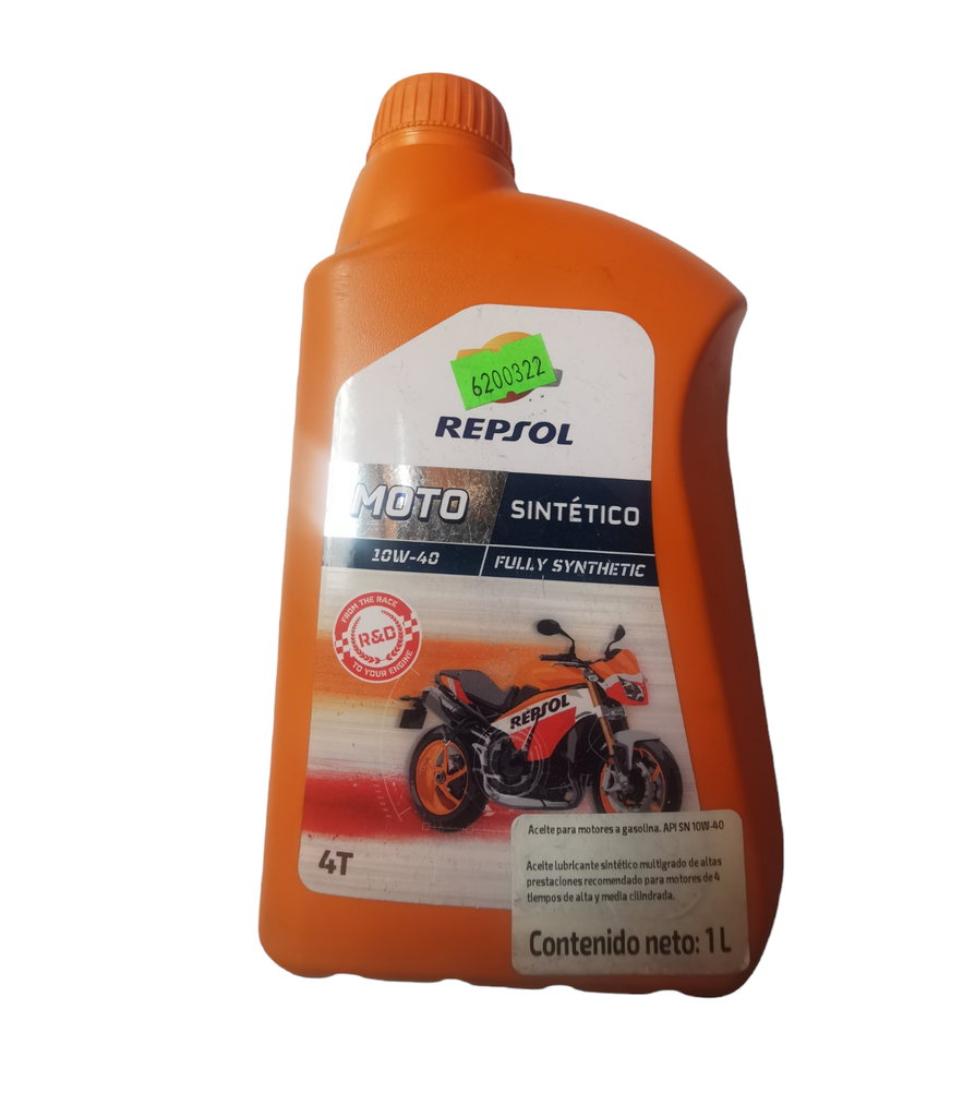 [6200322] Lubricante Aceite Repsol 4T 10W 40 1L sintético