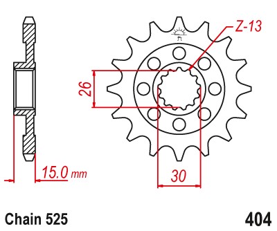 Sprocket F404 T17