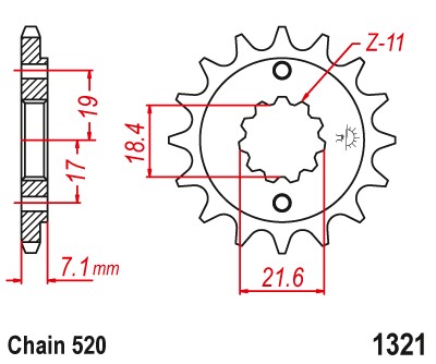 [22-124] Sprocket F1321 T14