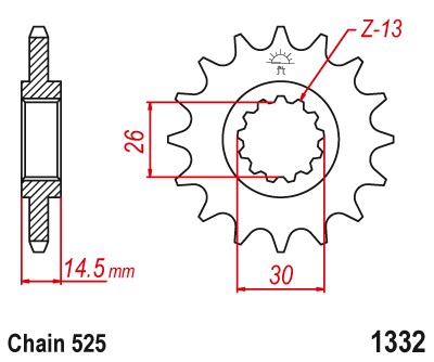 [22-125] Sprocket F1332 T16