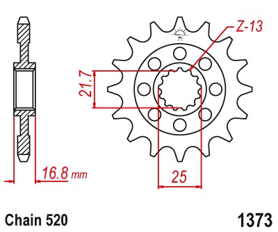 [22-131] Sprocket F1373 T17
