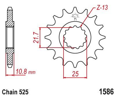 [22-141] Sprocket F1586 T16
