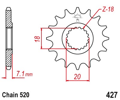 [22-142] Sprocket F427 T13