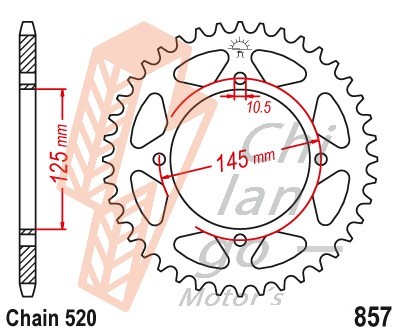 [22-161] Sprocket R857 T43