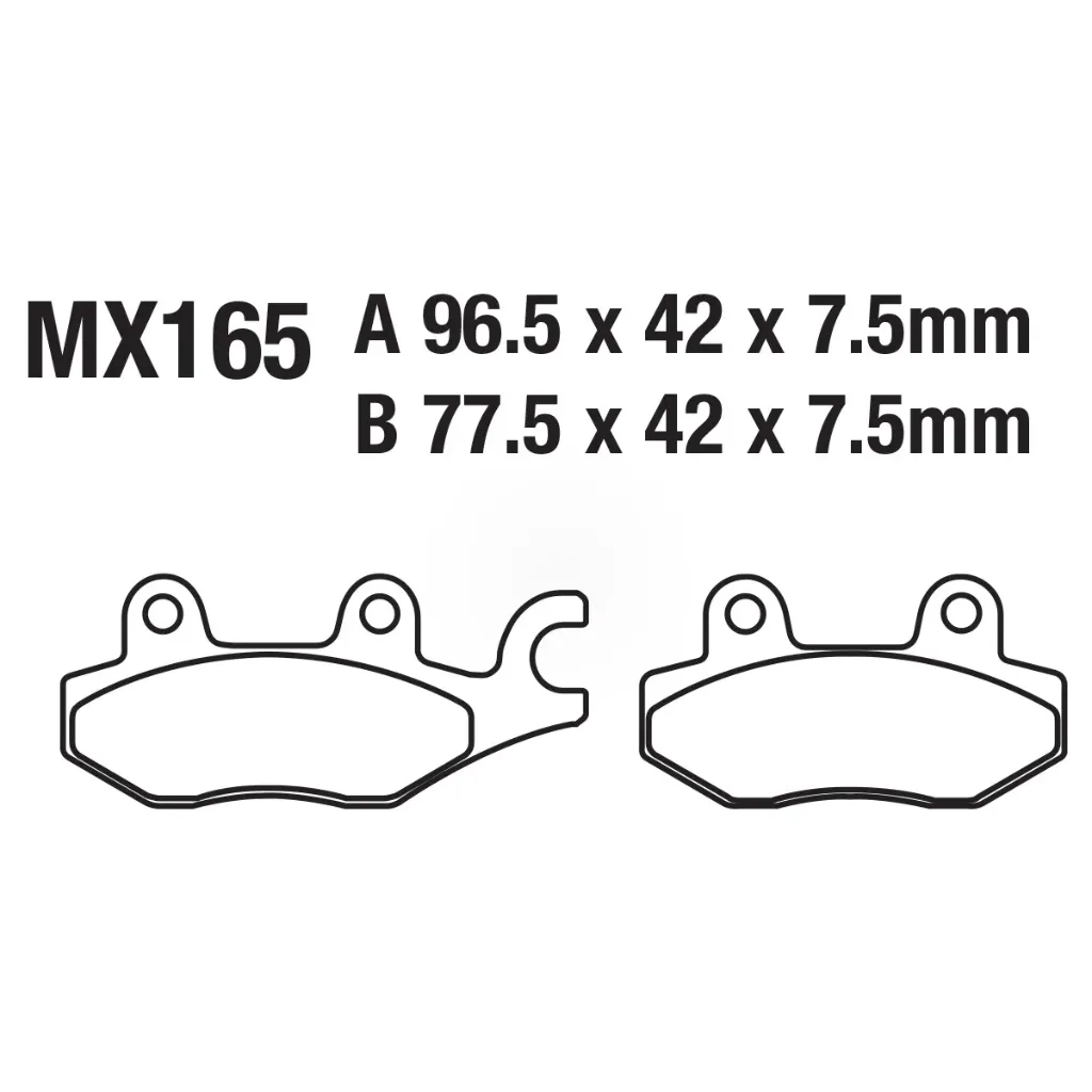 [145-600103] Balatas MX2 MA165 (FA165)