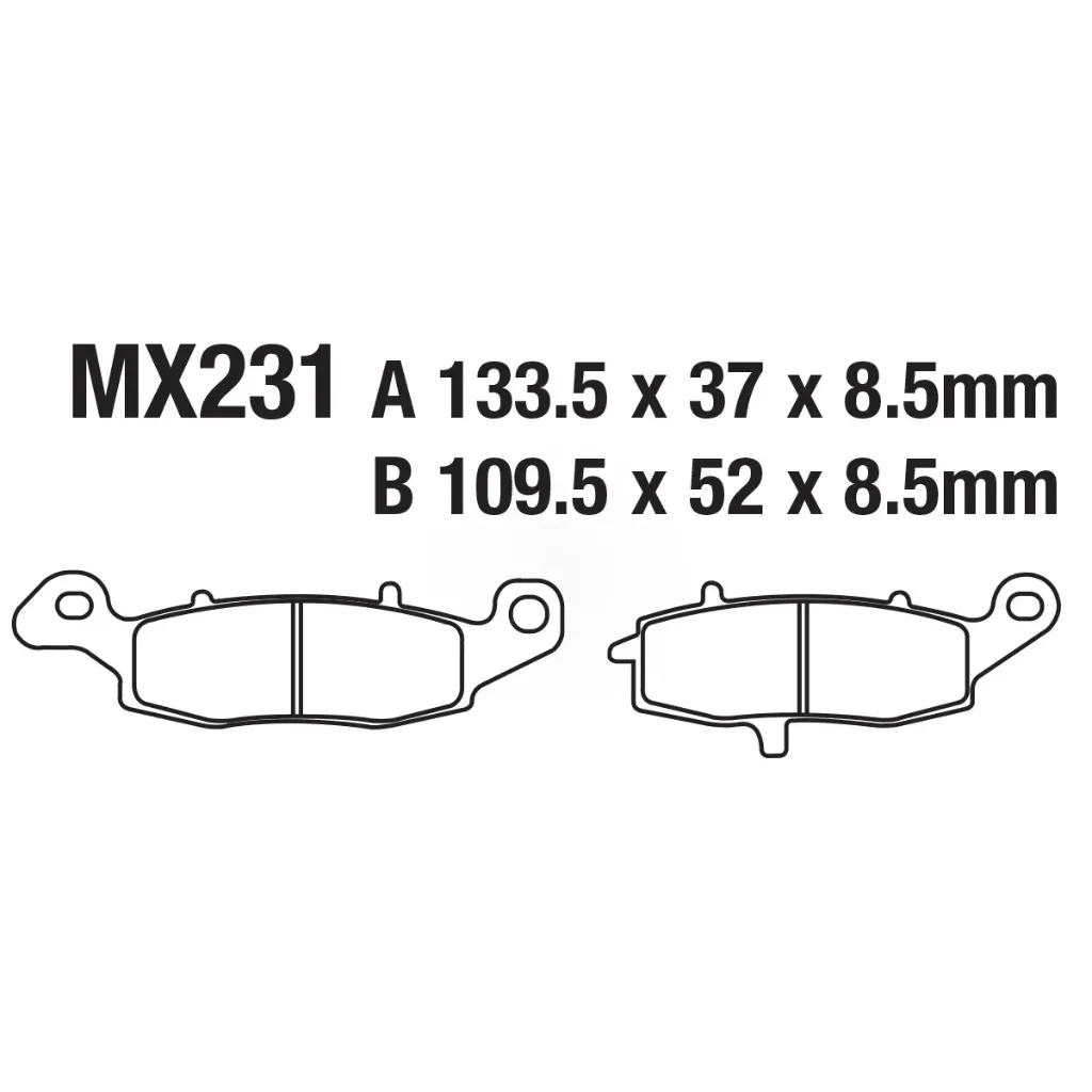[145-600127] Balatas MX2 MA231 (FA231)