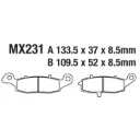Balatas MX2 MA231 (FA231)