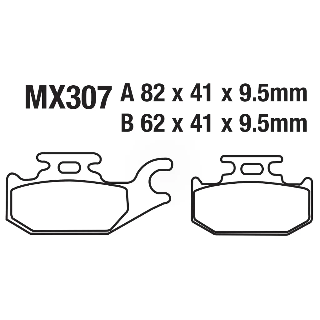 [145-600104] Balatas MX2 MA307 (FA307)
