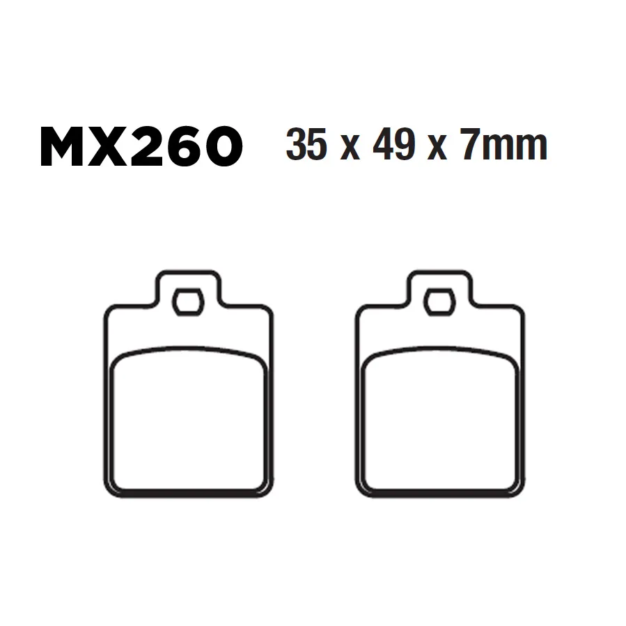 [145-600145] Balatas MX2 MA260 (FA260)