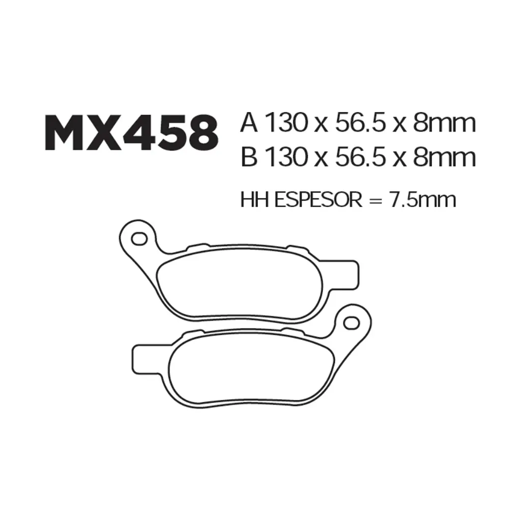 [145-600072] Balatas MX2 MA458 (FA458)