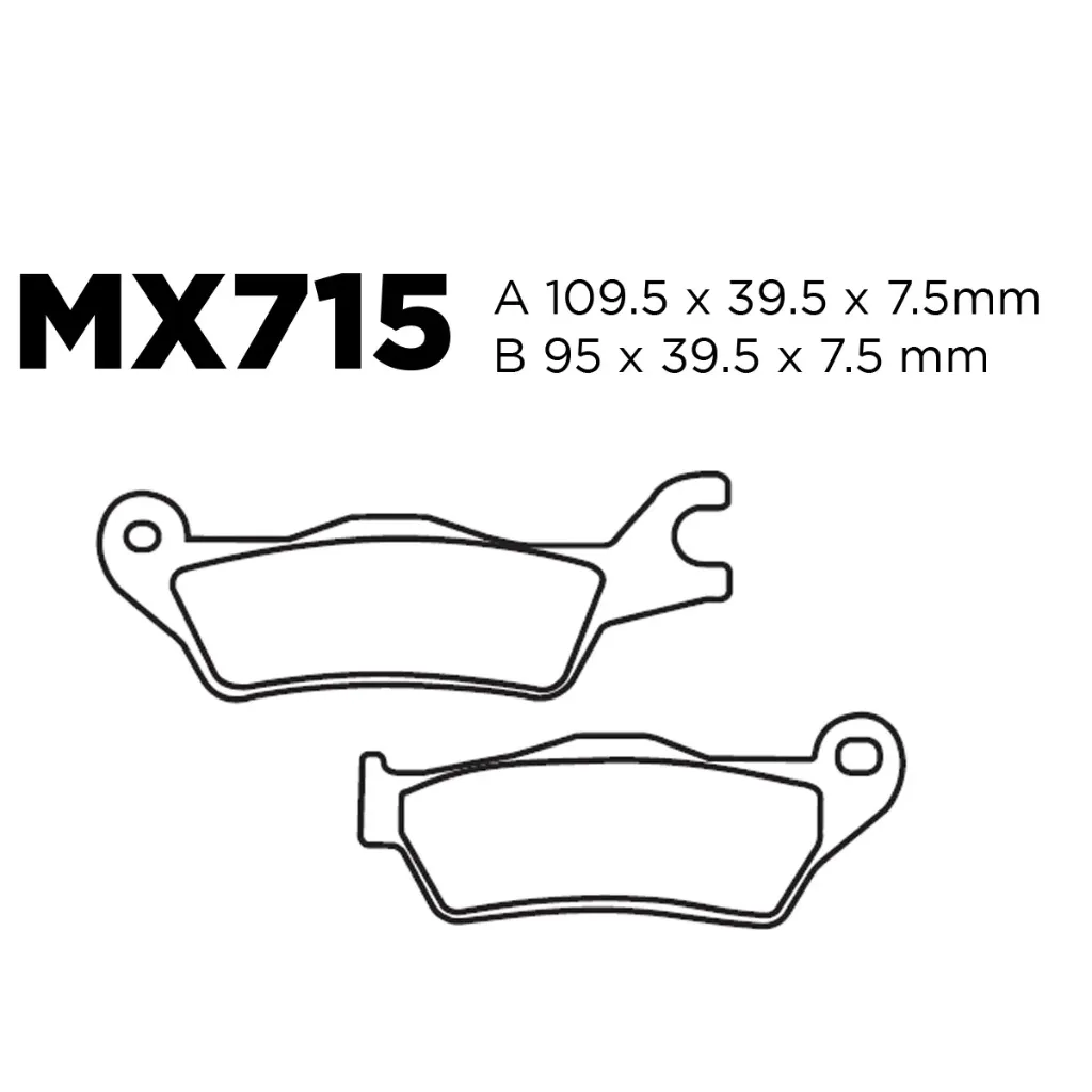 [145-600156] Balatas MX2 MA715 (FA715)