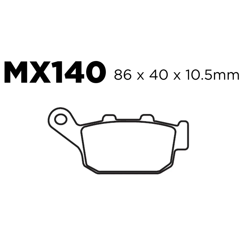 [145-600155] Balatas MX2 MA140 (FA140)