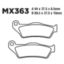 Balatas MX2 MA363 (FA363)