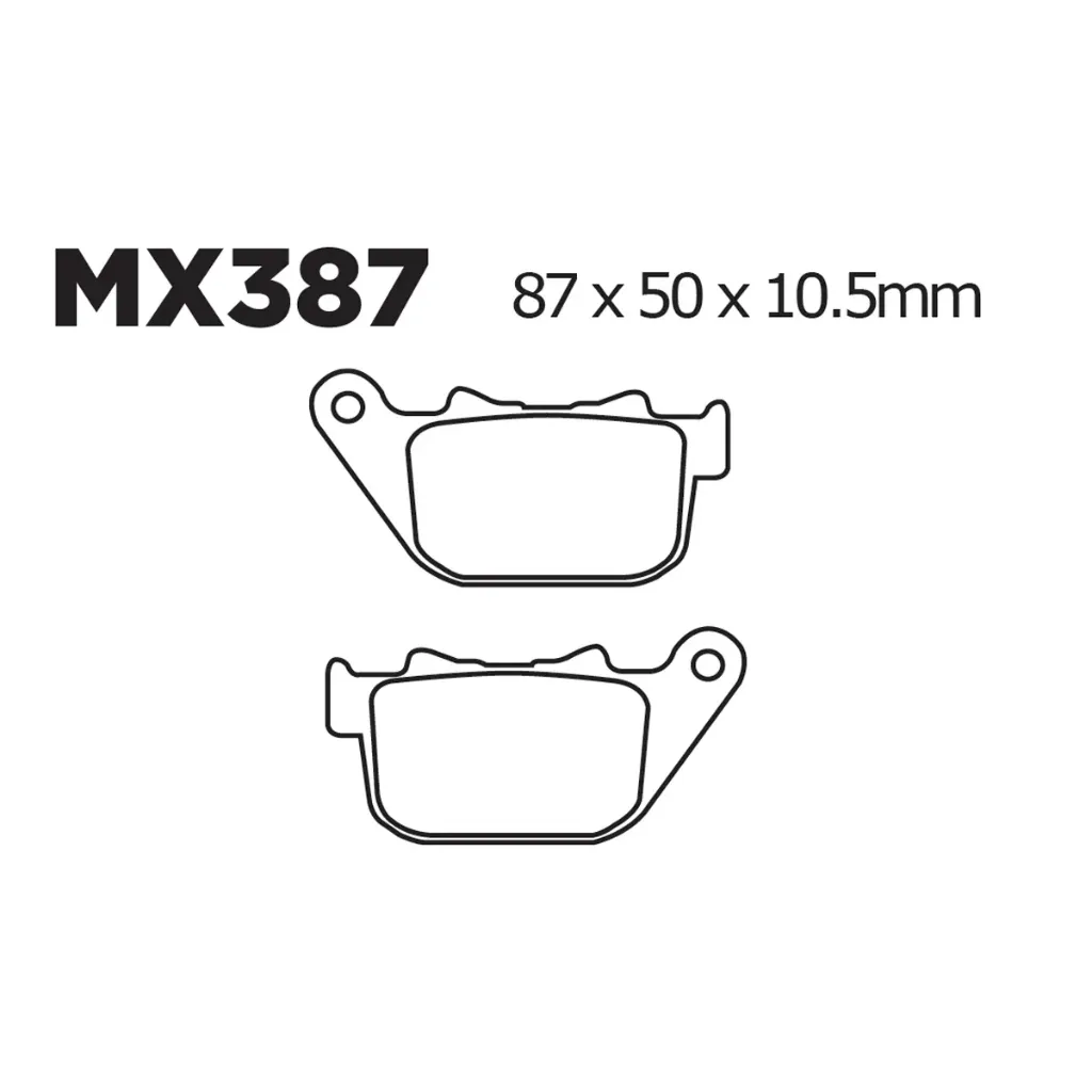 [145-600117] Balatas MX2 MA387 (FA387)